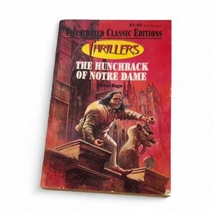 Hunchback of Notre Dame Thriller Paperback Book 1995 Illustrated Classic Edition